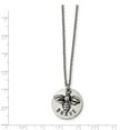 thumbnail image 4 of White Stainless Steel necklace Cable with pendant Themed Black 22 in 1.92 mm, 4 of 4