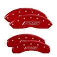 thumbnail image 2 of MGP 4 Caliper Covers Engraved Front & Rear MGP Red finish silver ch Fits select: 2008 AUDI TT 3.2 QUATTRO, 2009 AUDI TT, 2 of 6