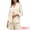 Beige, variant on Women's Business Casual One Button Cotton Linen Blazer Jacket S Beige