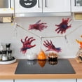 thumbnail image 4 of 3D Realistic Bloody Hand Window Clings - Creepy Halloween Glass Stickers for Doors/Mirrors Translucent Red (Style A), 4 of 7