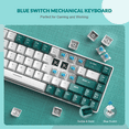 thumbnail image 5 of ZIYOULANG Wired Gaming Keyboard with RGB Backlight, Green/White, 5 of 8