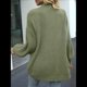thumbnail image 4 of Chaqueta de Punto Extragrande de Larga con Abertura Frontal y Bolsillos para Mujer, Estilo 2025 Verde L, 4 of 8