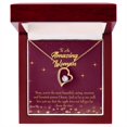 thumbnail image 1 of To Mom Most Beautiful Forever Necklace w Message Card, 1 of 8