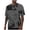 Gray, variant on Mens Plus Size Hipster Hiphop T-Shirts Longline Print Crewneck Shirts Oversized Baggy Color Block Short Sleeve Tops