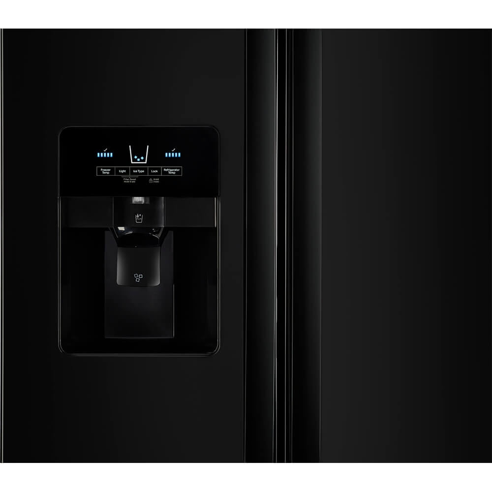 Whirlpool Wrs321sdh 33" Wide 21.4 Cu. Ft. Side By Side Refrigerator - Black