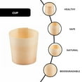 thumbnail image 2 of CIMAXIC 20 Pcs Tasses en Bois Jetables Tasses Rondes Porte-Salade Portable, 1.77"X1.77"X1.77 Pouces, 2 of 5