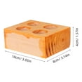 thumbnail image 2 of OUNONA Wooden Friction Block Khaki 1Pcs For Students In Laboratory Experiment Demonstrations, 2 of 8