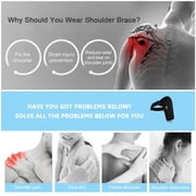 FAGINEY Adjustable Compression & Stability Neoprene Shoulder Brace, Black