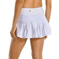 thumbnail image 1 of BeQeuewll Women Active Shorts Sport Mid Waist Pleated Tennis Golf Skirt, 1 of 2