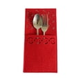 thumbnail image 4 of 4PCS New Christmas Tree Cutlery Knife And Fork Cover Table Decoration round Tall Kitchen Table Set, 4 of 5