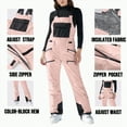 thumbnail image 5 of HCNTES Ladies Fashionable Snow Bibs Waterproof Insulated Overalls with Comfortable Fit for Women Winter Outdoor Activities(D-Pink,M), 5 of 9