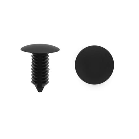 50pcs Black Plastic Body Panel Retainer Push Pin Rivet Trim Clip Set for Vehicle