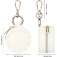 thumbnail image 2 of Jewelry Ring Holder Box with Keychain, Portable Gym Jewelry Storage Box Case, Small Travel Ring Earring Stud Necklace Storage Case (White), 2 of 5