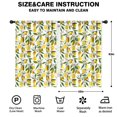 thumbnail image 2 of Blackout Kids Curtains,Yellow Lemon Fruit Flowers White Pattern Childrens Insulated Curtains Set Of 2,Bedroom Essentials,Toddler Room Decor 42"x63", 2 of 5