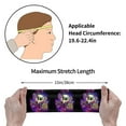 thumbnail image 7 of Wukai Mushrooms and Skull Sports sweatband,Men & Women Sweatband Headband for Running, Cross Training, Racquetball, Working Out, 7 of 7