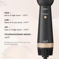 thumbnail image 5 of Cepillo secador de pelo para cabello negro 110/120 V, cepillo de aire caliente ovalado de nano titanio 2 en 1 de 2,3 pulgadas, 5 of 5