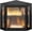Black, variant on Corner Bread box for Kitchen Countertop, Wavy Door Panel Storage Large White Bread box Container