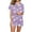 Floral -B, variant on Oalirro Women's 2 Piece Floral Sleepwear Button Down Pajama Sets Short Sleeve Shirt and Shorts