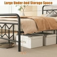 thumbnail image 6 of Costway Queen Size Bed Frame Mattress Foundation with Headboard 12.5" Under-bed Storage Black, 6 of 10