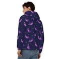 thumbnail image 4 of Goofa Eggplant Pattern Mens Full-zip Hoodie, Zip-up Pullover Hooded Sweatshirt, Kangaroo Pocket Hoodie Ideal for Daily Wear, Travel, and Home-X-Large, 4 of 5