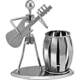 thumbnail image 5 of Porta lápices de metal WEIHJMXG soporte de decoración de escritorio guitarra rockera, 5 of 5