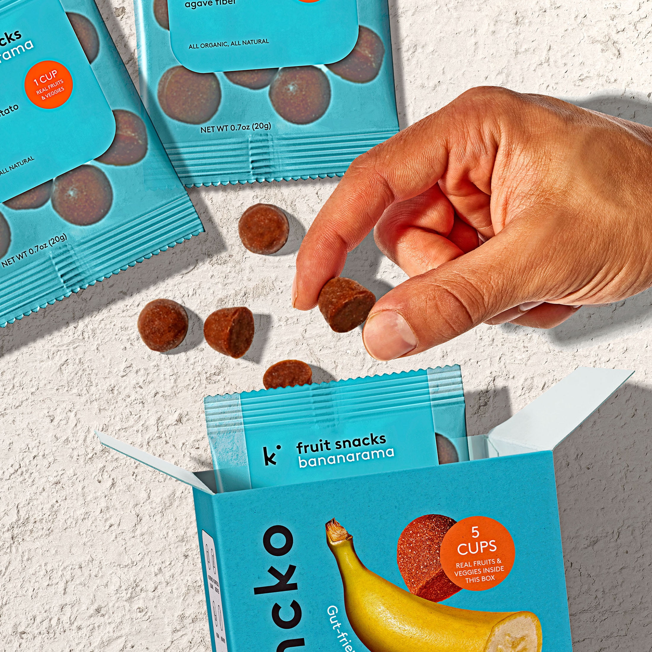 Kencko Bananarama Organic Fruit Snacks, 3.5oz, 5 Pack