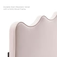 thumbnail image 3 of Platform Bed Frame, Full Size, Pink, Velvet, Modern Contemporary, Bedroom Master Guest Suite Room, 3 of 10
