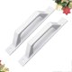 thumbnail image 4 of 2Pcs Aluminium Alloy Art Industrial Style Handle Bar Pull Handle Practical Grab Handle for Gate Cabinet Shed Door with Screwings(White), 4 of 4
