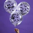 thumbnail image 2 of 10 globos de aire de confeti de murciélago de Halloween de 12 pulgadas, globos de lentejuelas de murciélago para decoraciones de Halloween, suministros para fiestas de cumpleaños y festivales, 2 of 4