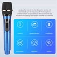 thumbnail image 4 of Wireless One-to-Two Home Microphone 6.35 Interface Professional Handheld Microphone for KTV Performance Stage Blue, 4 of 6