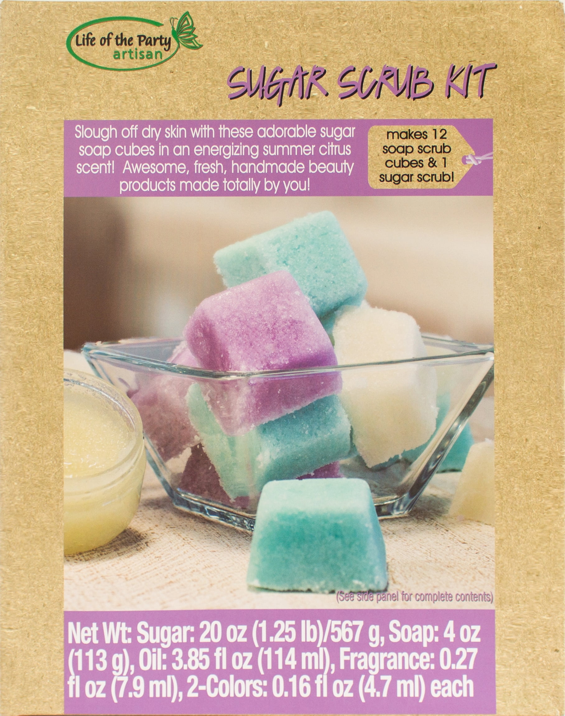 Sugar Scrub Kit Makes 12 Soap Scrubs & 1 Sugar Scrub