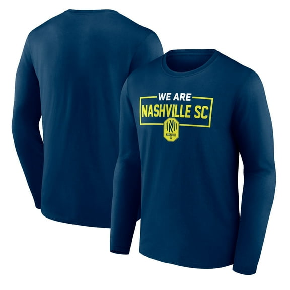 Men's Navy Nashville SC We Are Long Sleeve T-Shirt