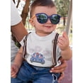 thumbnail image 2 of Happy 4Th Of July Fireworks T-Shirt Infant -Image by Shutterstock,  6 Months, 2 of 4
