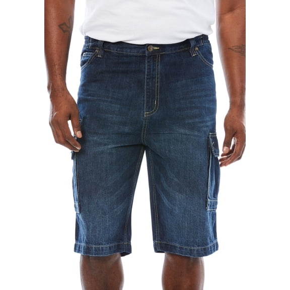Liberty Blues Men's Big & Tall Denim Cargo Shorts