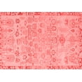 thumbnail image 1 of Ahgly Company Machine Washable Indoor Rectangle Abstract Red Modern Area Rugs, 7' x 10', 1 of 4