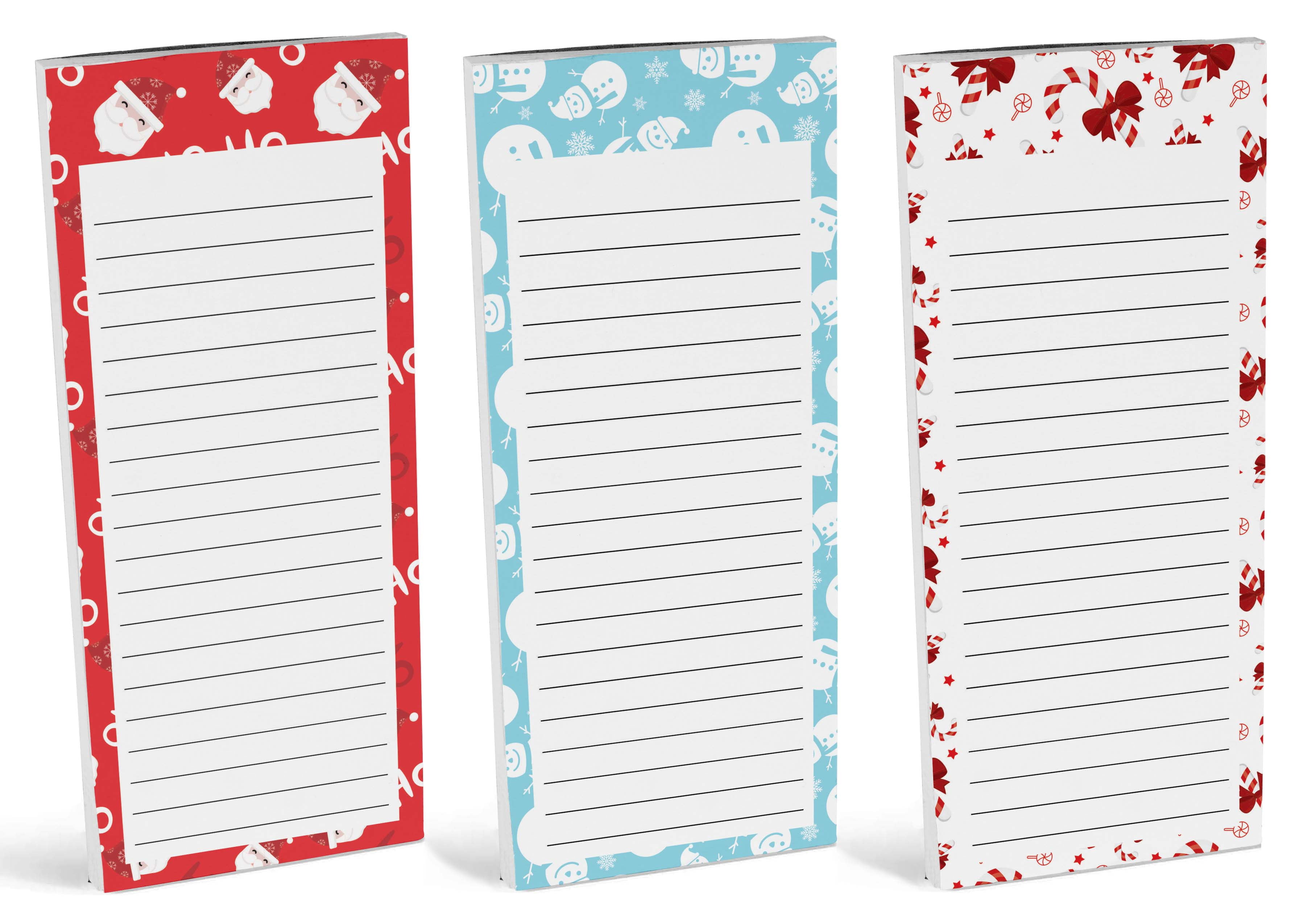 Inkdotpot Pack of 3 Magnetic Fridge To-Do List Notepads- Magnetic Memo Pads For Refrigerator-(50 Sheets Each)-2M