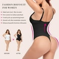 thumbnail image 3 of FITVALEN Women's Shapewear Bodysuit Tummy Control Thong Waist Trainer Jumpsuit Slimming Bodysuits with Built in Bra Full Body Shaper Tops Leotard, 3 of 7