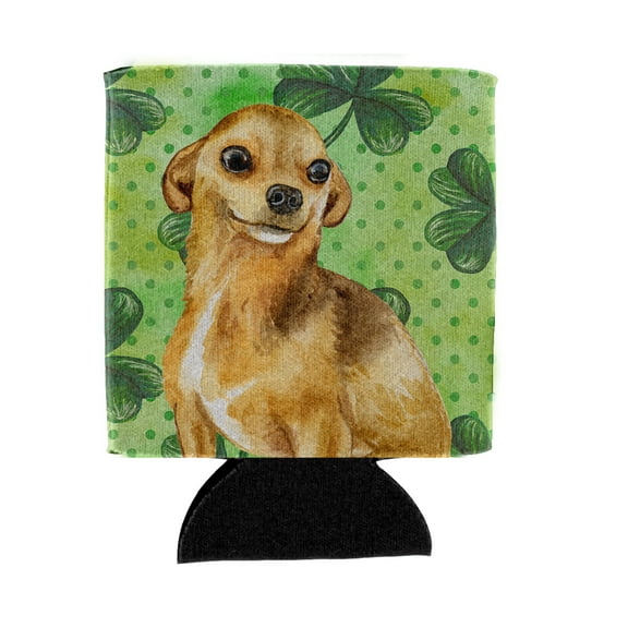 Carolines Treasures BB9832CC Chihuahua St Patricks Can or Bottle Hugger  Can Hugger multicolor