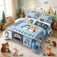 thumbnail image 3 of Erosebridal Penguin Twin Quilt Set for Boys Girls, Winter Friends Twin Coverlet Set, 2 Pieces 1 Bedspread and 1 Pillowcase, 3 of 7
