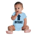 thumbnail image 7 of Intake Arrow Hungry Hangry Funny Romper Boys or Girls Infant Baby Brisco Brands NB, 7 of 7