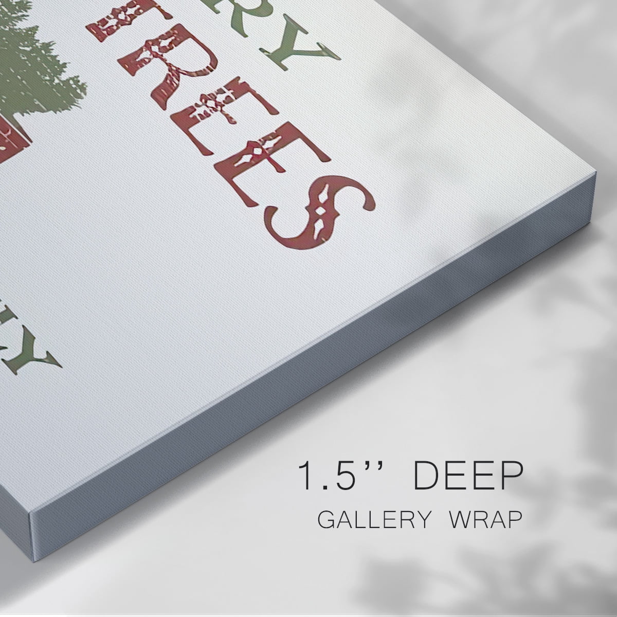 Christmas Farm Sign II- Gallery Wrapped Canvas