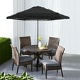 thumbnail image 2 of Better Homes & Gardens 7.5" Black Solid Print Round Fringe Patio Umbrella, 2 of 7