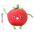 thumbnail image 2 of Giant Vegetable Fruit Plush Toys,Cute Vegetable And Fruit Stuffed Plush,Spring Easter Birthday Gifts for All Age+,Tomato, 2 of 3