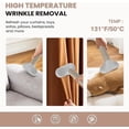 thumbnail image 6 of Garment Steamer for Clothes Standing, Heats in 45 Seconds with 1500W Power, 1.7L Water Tank for 55 Min Steaming, Includes Wheels for Easy Mobility, Standing Steamer Wrinkle Remover, 6 of 9