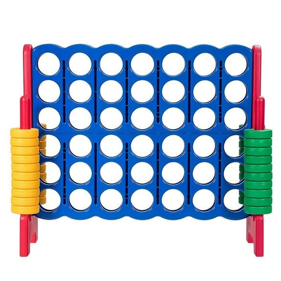 Pemberly Row Jumbo 4 to Score 4 in A Row Giant Game Set for Family Red