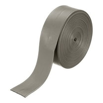 3 Yard 20mm PU Faux Leather Strips, Fold Over Leather Strap Roll Double Sided Faux Supplies for DIY Craft Projects, Gray