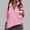 Zipper Pink, variant on Womens Sweatshirt Cotton Button Down V Neck Long Sleeve Henley Pullovers Lightweight Loose Tunic Tops with Pockets