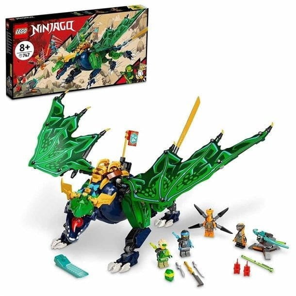 LEGO NINJAGO Lloyd s Legendary Dragon Toy 71766 Set with Snake Figures Nya Minifigure Collectible Mission Banner Series