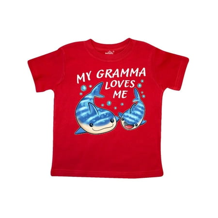 

Inktastic My Gramma Loves Me- whale shark Gift Toddler Boy or Toddler Girl T-Shirt