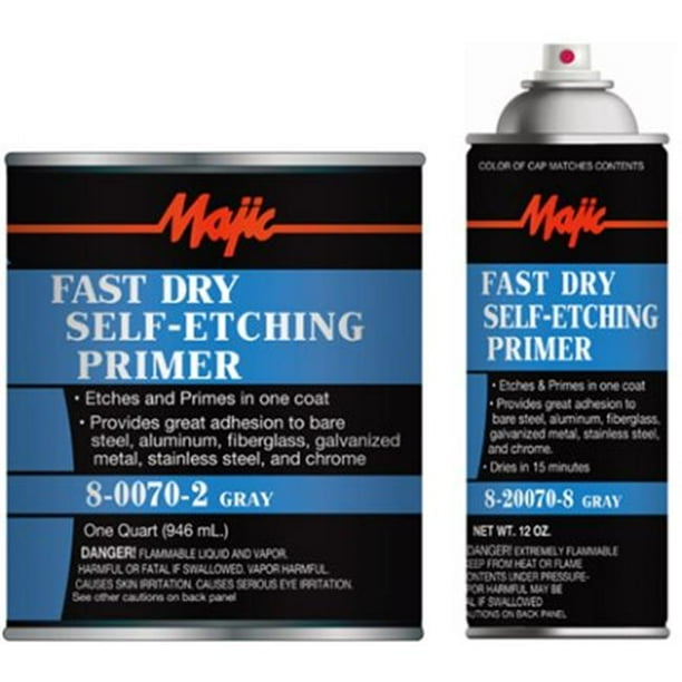 YenkinMajestic 800702 1 qt. Fast Dry SelfEtching Primer, Gray